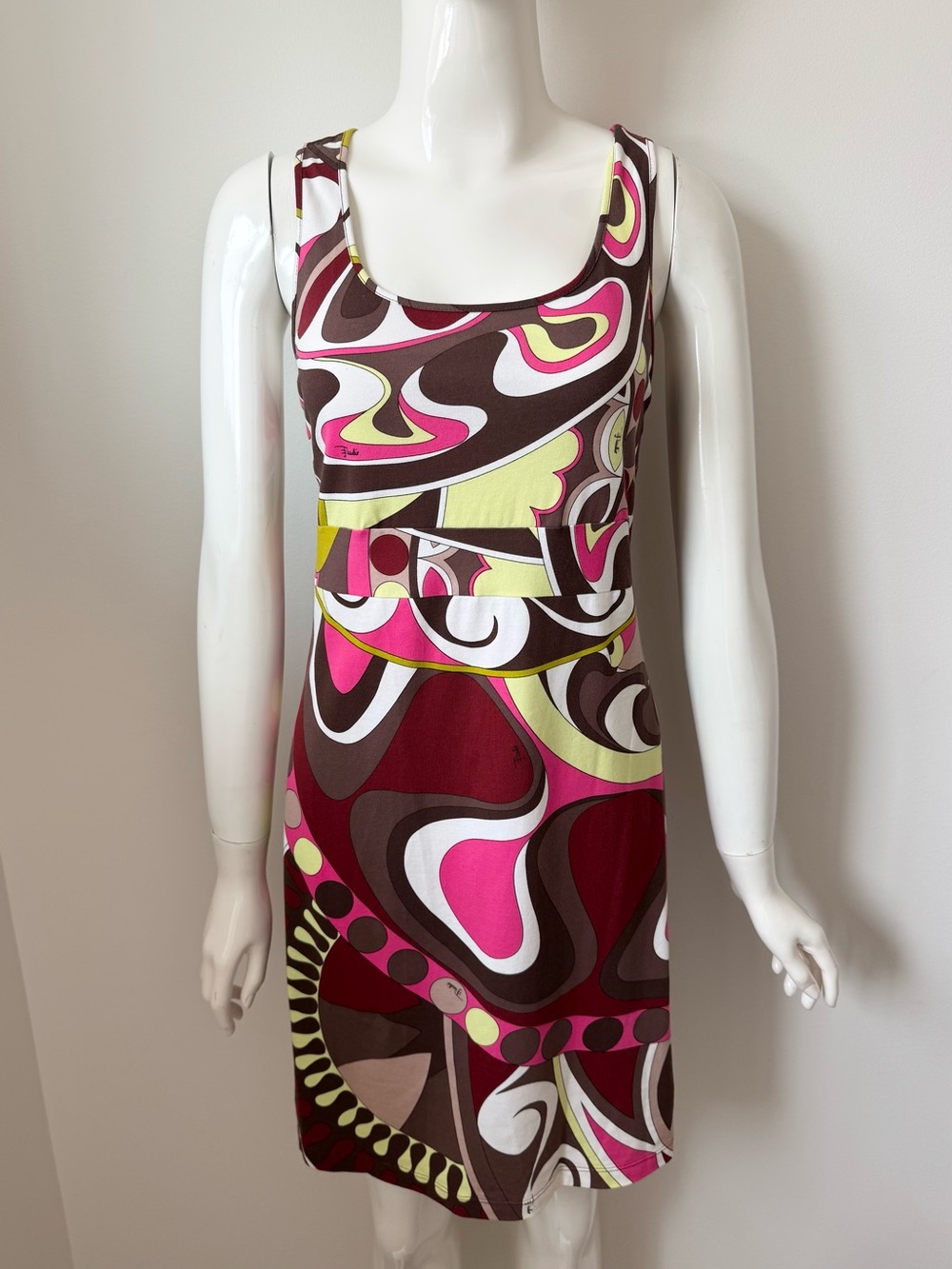 Emilio pucci sleeveless multi color dress